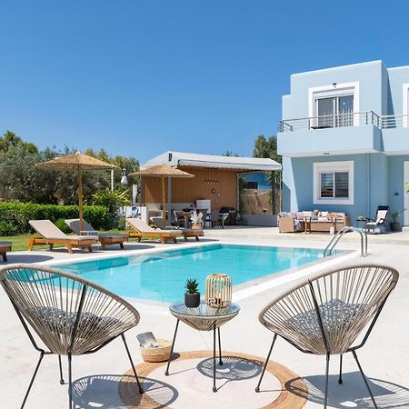Ethria Pool Villa With Heated Jacuzzi Afantou Bagian luar foto
